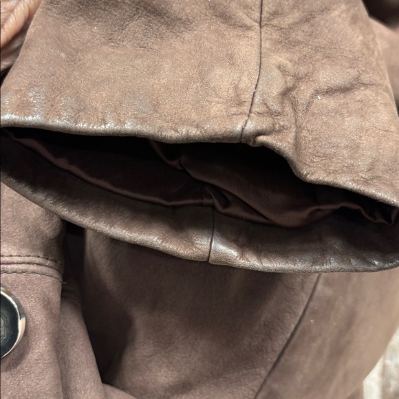 J. Jill Brown leather chore coat, M - Picture 16 of 16